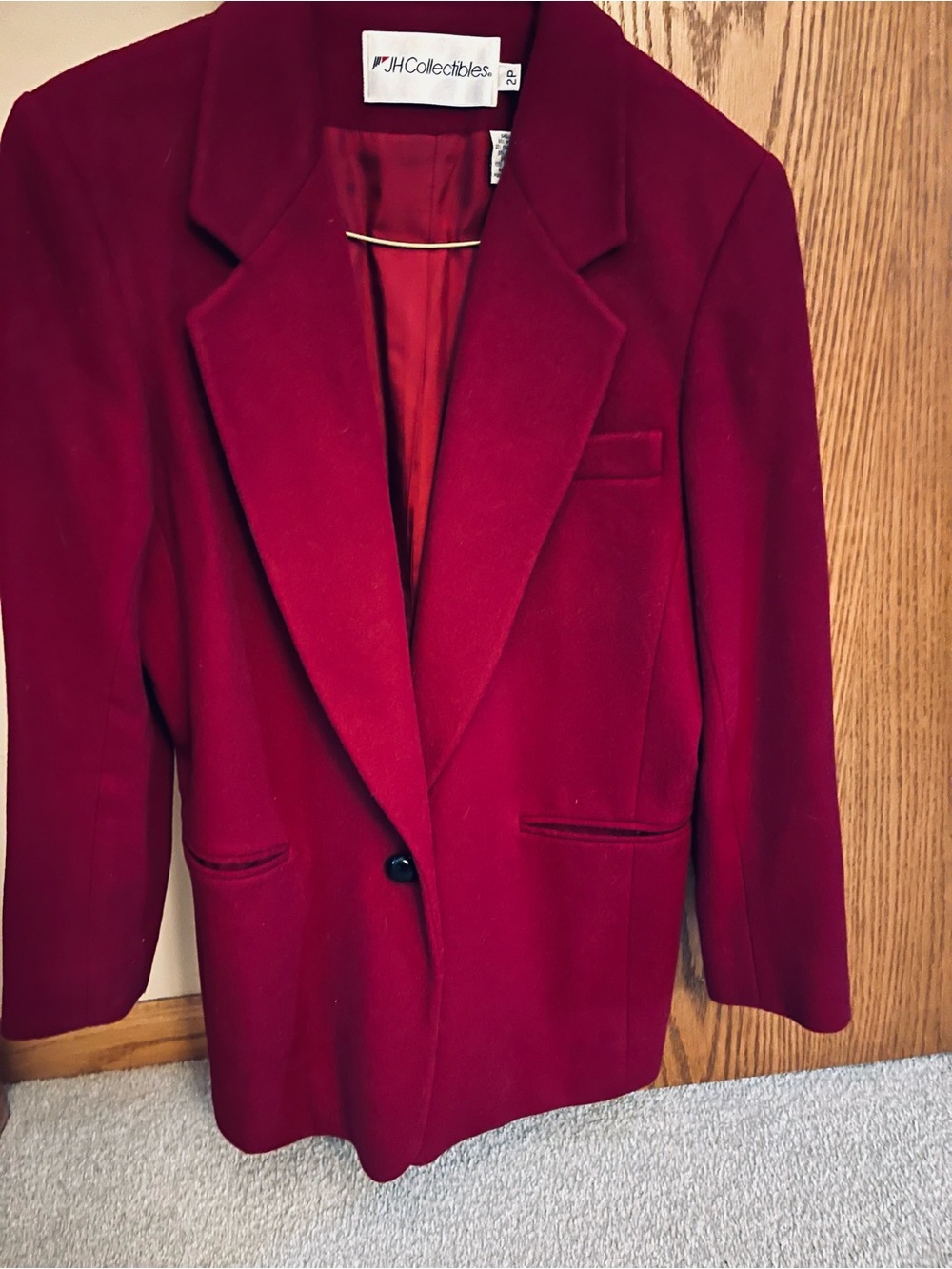 JH Collectibles Women's Burgundy Blazer Jacket